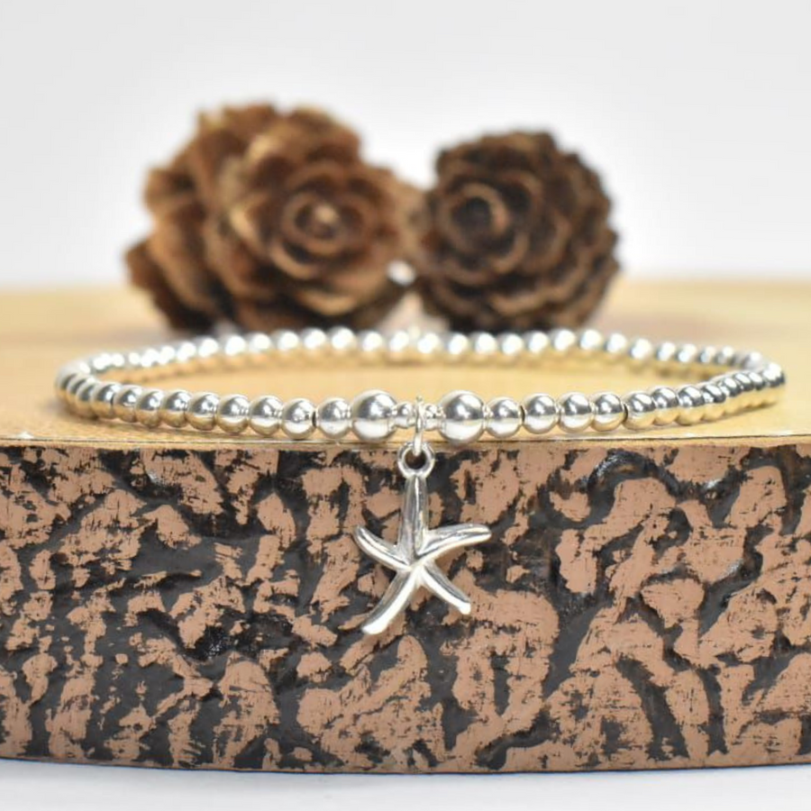 Beaded Charm Bracelet Starfish - Nova Keepsakes 