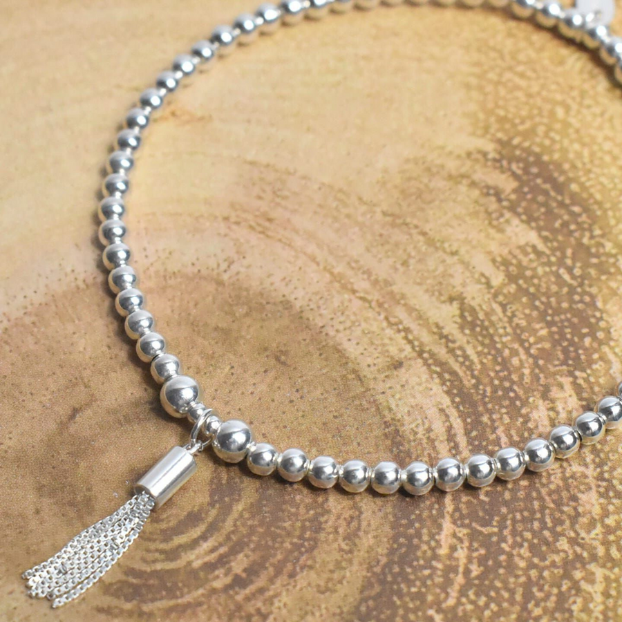Beaded Mini Tassel Charm Bracelet - Nova Keepsakes 