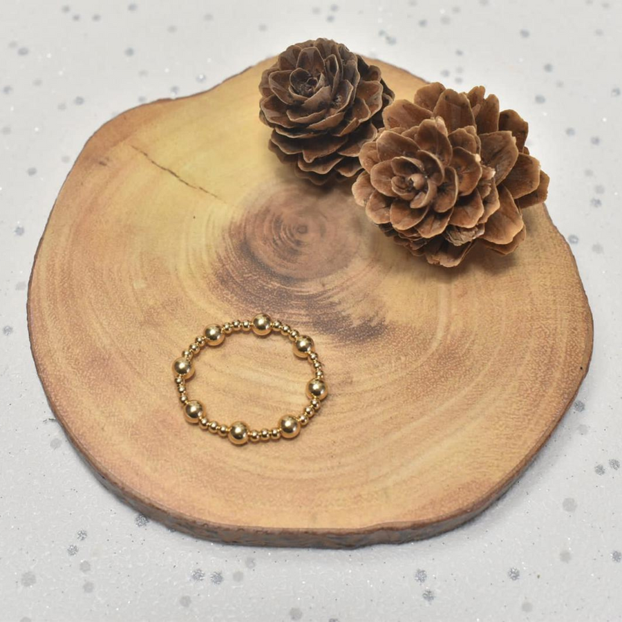 Beaded Ring Gold Filled - Nova Keepsakes 