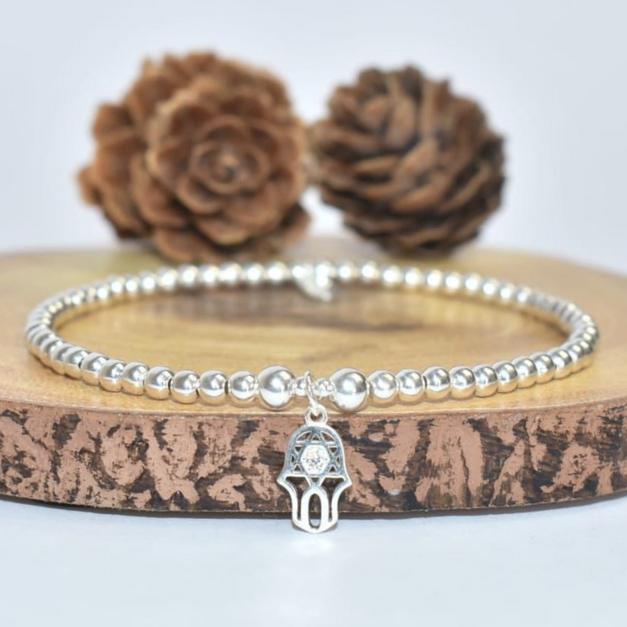 Crystal Hamsa Hand Bracelet  - Nova Keepsakes 