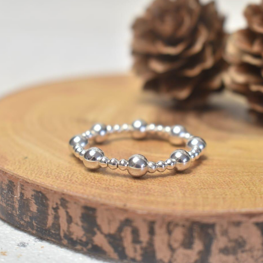 Stretch Stacking Ring Silver - Nova Keepsakes 